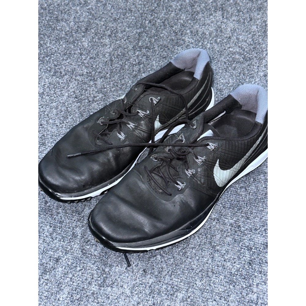 Nike Lunar Control 3 Mens Golf Shoes Black Silver 704665-001 Size 9.5